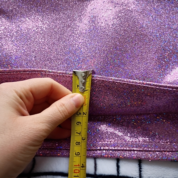 Macy's Rope Handle Pink Glitter Tote Bag New With Tags - Picture 3 of 5